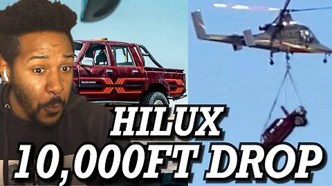 TOYOTA HILUX GETS DROPPED 10,000FT (HILUX TEST #4) | REACTION!!!