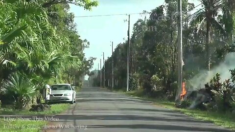 Time lapse of giant lava flow