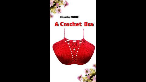 How To Make A Crochet Bra #shorts