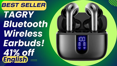 TAGRY Bluetooth Wireless Earbuds! 41% off