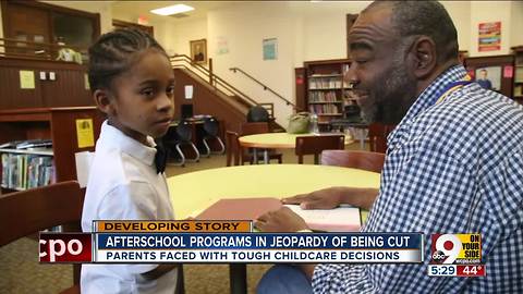 Afterschool programs in jeopardy of being cut