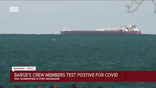 1,000-foot barge to quarantine at Port Milwaukee after crew members test positive for COVID-19