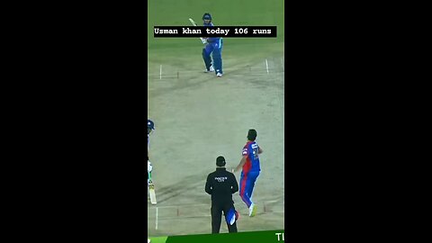 Usman khan batting 106 runs today