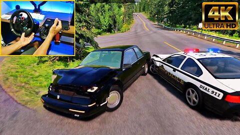 BeamNG Drive Police Chase Treasure Taken With Steering Wheel G29