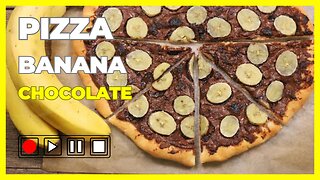 BANANA PIZZA WITH CHOCOLATE