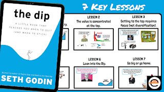 The Dip, by Seth Godin | BOOK SUMMARY | 7 Key Lessons