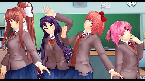 [MMD] Doki Doki Literature Club x Vocaloid Luka (Dreamin Chuchu)