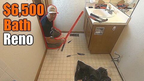 $6,500 Bathroom Remodel Step By Step | How To Do It Yourself | THE HANDYMAN |