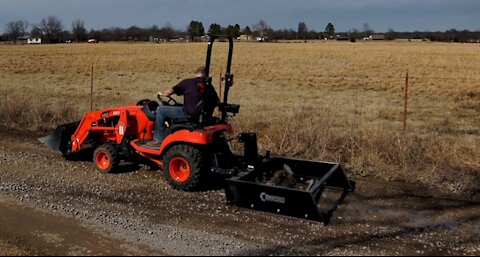 Grading Road With Cammond 5 ft Land Plane