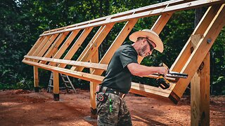 30 FOOT Pivoting Solar Array Made From Big Box Material