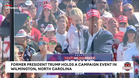 Luke Trump, Former President Trump's Grandson, Joins Him Onstage At North Carolina Rally