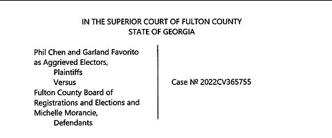 Phil Chen and Garland Favorito Vs. Fulton County BORE August 14, 2023