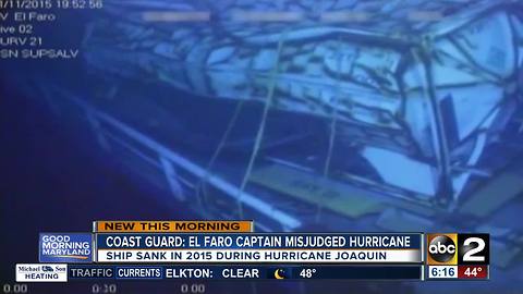 Report: Captain errors led to El Faro sinking