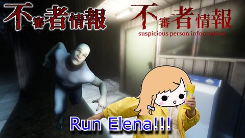 vtuber Elena Yunagi runs from scary guy - Suspicious person information game