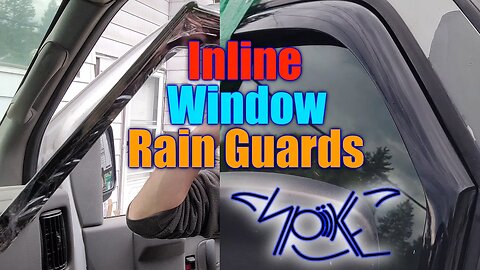 Installing inline Window rain guards on '07 Chevy Express 2500