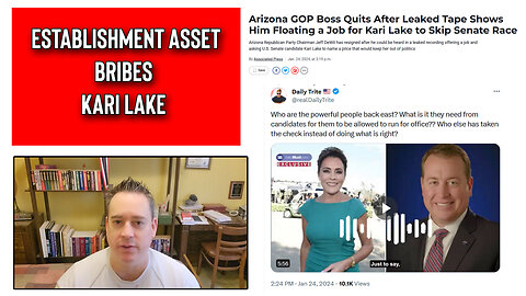 Establishment Asset and GOP Chairman Jeff Dewit Tries To Bribe Kari Lake