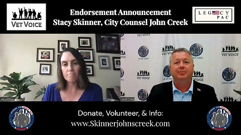 Georgia Veterans for Trump/VFAF Endorsement of Stacy Skinner for Johns Creek City Counsel