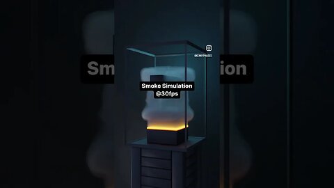 Smoke Simulation made w/ Blender 3D!! #shorts