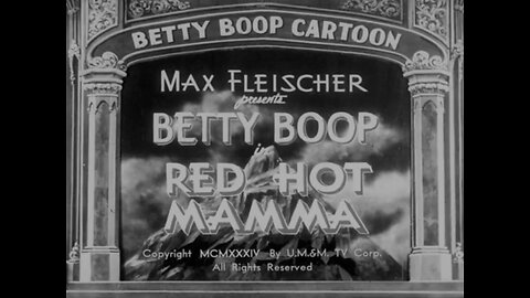 "Red Hot Mamma" (1934 Original Black & White Cartoon)