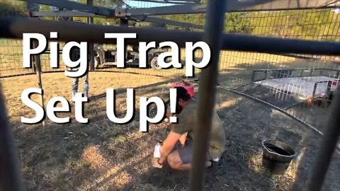 The Big Pig Trap Set up and Riding with Chris