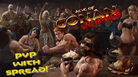 Happy Hour w/ Spread - A Saturday Skirmish in Age of Conan - No AA+T1 Gear PvP Mod-Fury #PvP #MMORPG