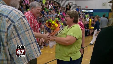 Holt teacher surprised with a big honor