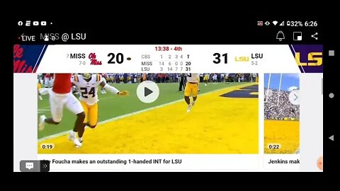 Ole Miss vs LSU College Football Radio LIVE