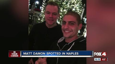 Matt Damon spotted in Naples