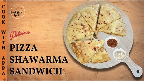 Pizza Shawarma Sandwich | Shawarma Melt | Pizza Stuffed Shawarma | Shawarma Pocket Pizza #pizza