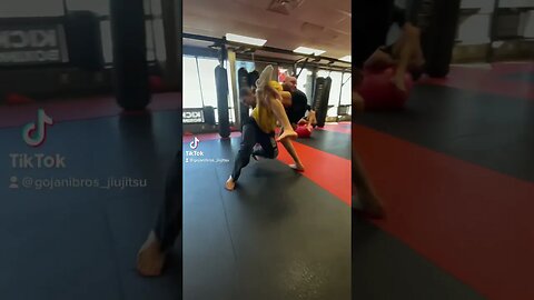 Gymnast explosive wrestling double leg !! #mma #bjj #martialarts