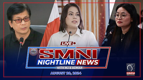 LIVE: SMNI Nightline News with Admar Vilando & MJ Mondejar | Agosto 20, 2024 - Martes