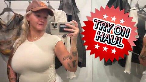 SEE THROUGH DRESSING ROOM HAUL [NO BRA]