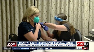 Dignity Health recommends surgical masks, moving away from cloth mask opting for isolation masks