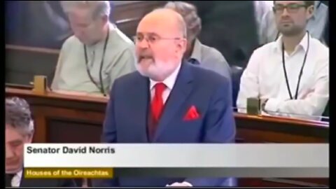 Senator David Norris Rips Israel Apart In Irelands Parliament MUST SEE