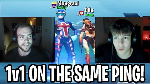 Mongraal & Clix Finally 1v1 On The SAME PING To See Who Is BETTER!