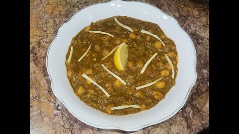 Palak chana recipe