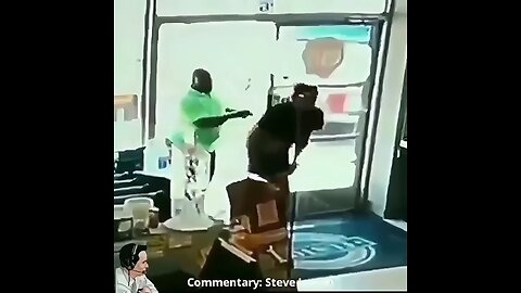 Pervert gets caught with his pants down and gets knocked out for it