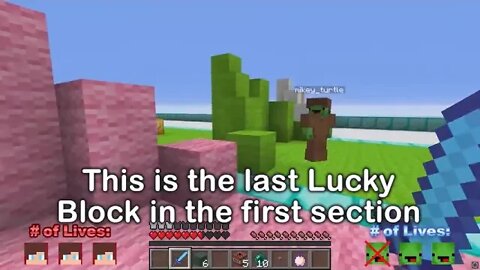 Playing @ A LUCKY BLOCK RACE in Minecraft