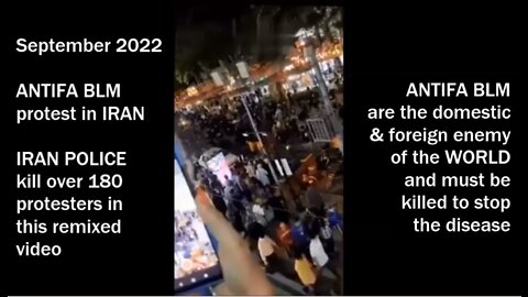 ANTIFA BLM protest in IRAN