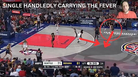 CAITLIN CLARK is single handedly carrying the INDIANA FEVER to the playoffs