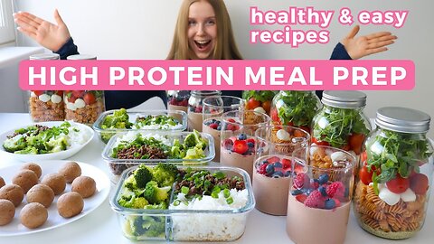 Healthy & High protein Meal Prep | Back to School / Work Recipes