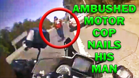 Ambushed Motor Cop Nails His Man On Video - LEO Round Table S06E17e