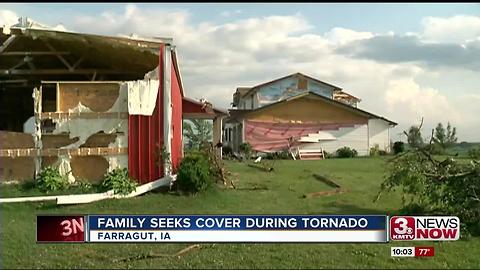 Tornado damage near Farragut