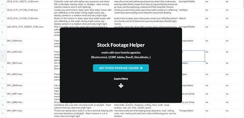 Stock Footage helper