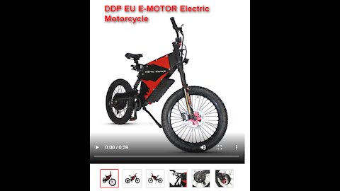 DDP EU E-MOTOR Electric Motorcycle