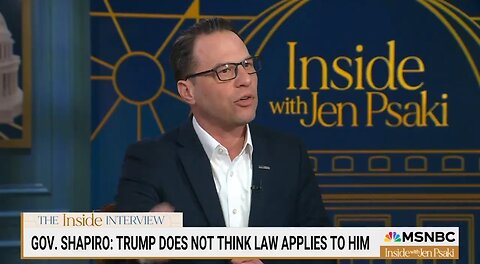 Gov Shapiro: Trump Needs To Be Held Accountable