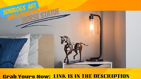 SUNBLOGS ART Handmade Horse Statue| Unique Rustic Decor for Office & Home| Three-Dimensional