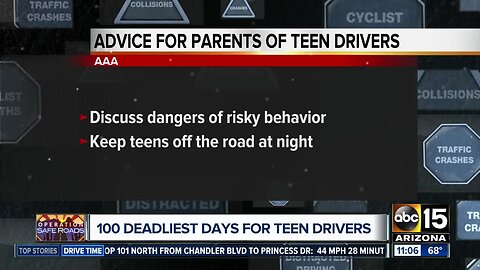 Memorial Day marks start of deadliest 100 days for teen drivers