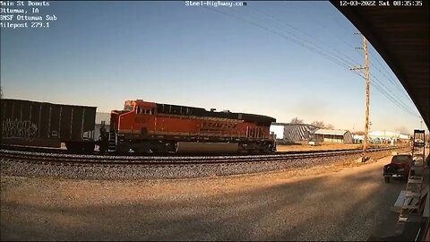 EB Coal with KCS 4006 at Ottumwa and Mount Pleasant, IA on December 3, 2022