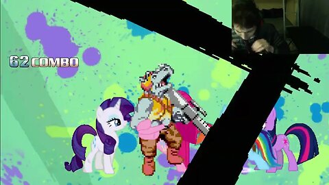 My Little Pony Characters (Twilight Sparkle, Rainbow Dash, And Rarity) VS Rocksteady In A Battle